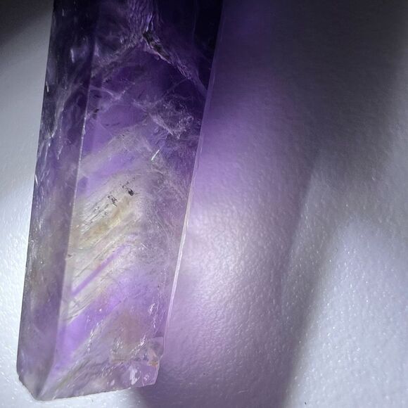 Amethyst Crystal Scepter Meditation Wand  with Unique Fingerprint Inclusions (4) - Picture 5 of 16
